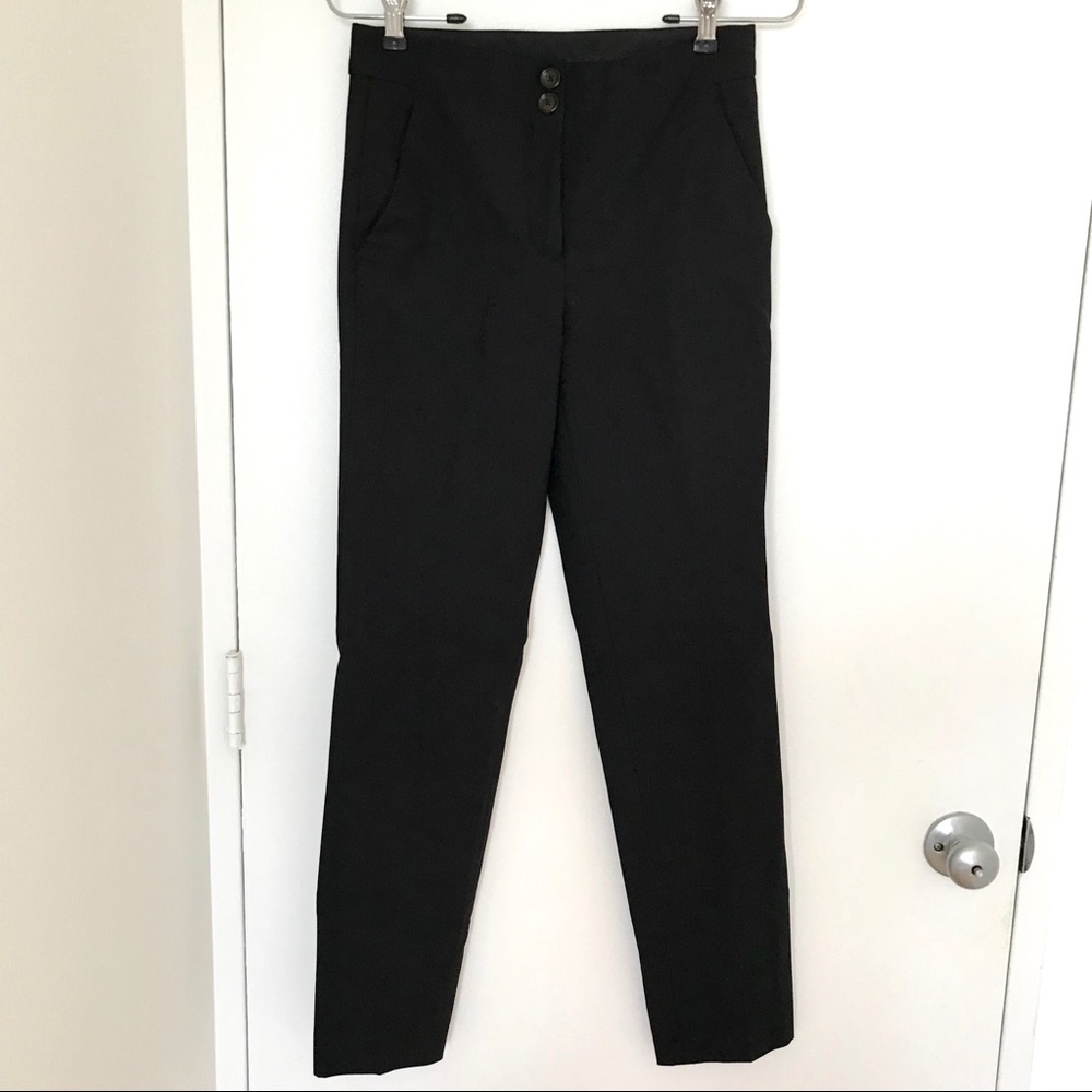 Massimo Dutti Plain Double Button Trousers